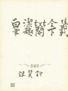 白洁txt全集笔趣阁下载