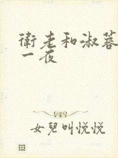 卫老和淑蓉销魂一夜封面