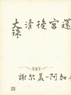 大清后宫还君明珠