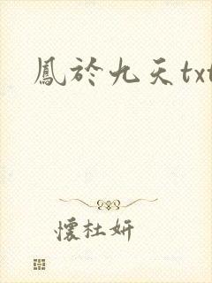 凤于九天txt