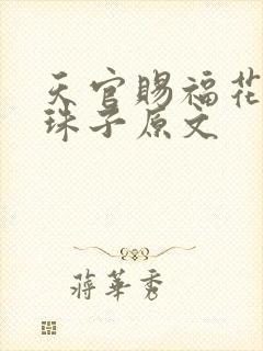 天官赐福花怜塞珠子原文