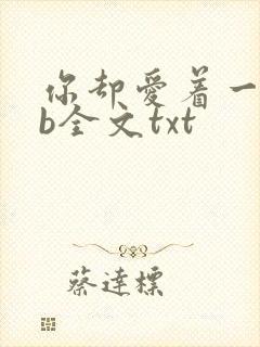 你却爱着一个sb全文txt