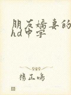 朋友娇妻的滋味hd中字