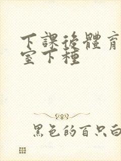 下课后体育器材室下种