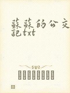 苏苏的公交车日记txt