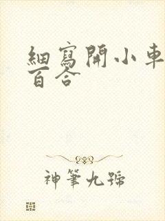 细写开小车车的百合