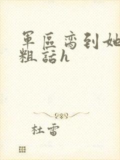 军区脔到她哭h粗话h