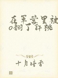 在军营里被cao翻了许桃