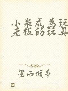 小米成为玩具店老板的玩具