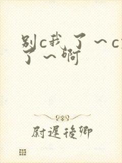 别c我了～c烂了～啊