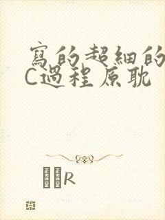 写的超细的多肉C过程原耽