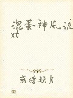 混蛋神风流史txt