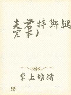 夫君摔断腿后(完本)