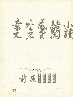 意外成结小说全文免费阅读笔趣阁下载无弹窗