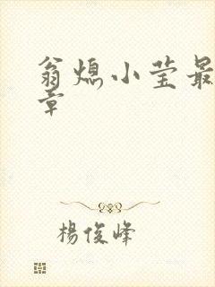 翁熄小莹最新节章