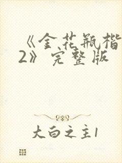 《金花瓶楷梅花2》完整版