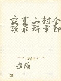 寂寞山村全部小说最新章节