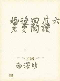婚后回应六盲星免费阅读