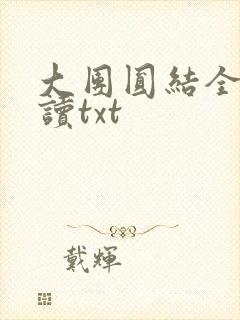大团圆结全文阅读txt