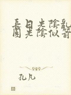 长日光阴乱作一团光阴似箭无弹窗