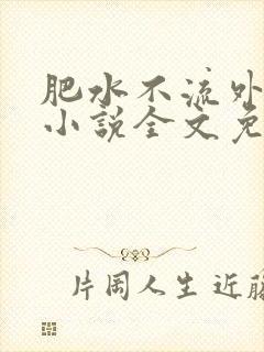 肥水不流外人田小说全文免费阅读1