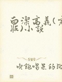 白洁高义(完整版)小说