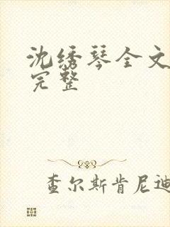 沈绣琴全文阅读完整