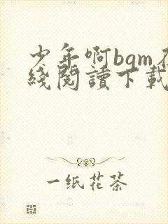 少年啊bgm在线阅读下载免费