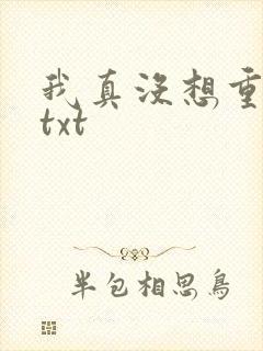 我真没想重生啊txt