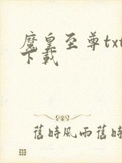 魔皇至尊txt下载