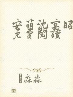 安萌沈宴昭小说免费阅读