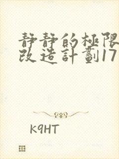 静静的极限自我改造计划17