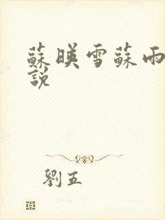 苏映雪苏雨柔小说