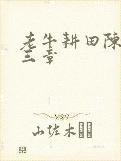 老牛耕田陈雪第三章封面