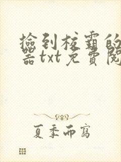 捡到校霸的遥控器txt免费阅读by阳阳