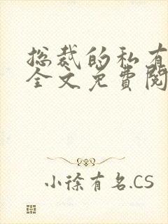 总裁的私有宝贝全文免费阅读