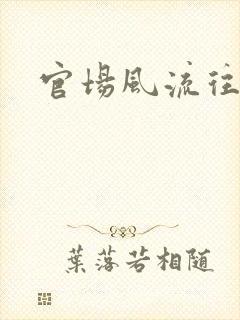 官场风流往事