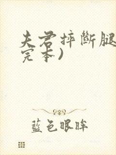 夫君摔断腿后(完本)