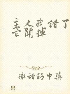 主人我错了请把它关掉封面