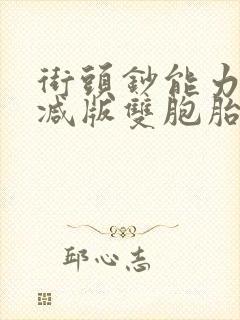 街头钞能力无删减版双胞胎