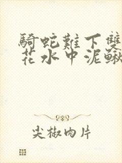 骑蛇难下双金银花水中泥鳅双男主