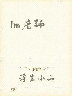 lm老师封面