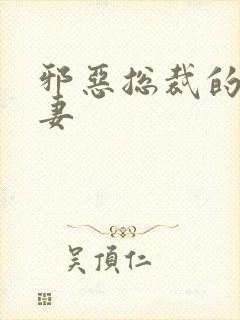 邪恶总裁的娇宠妻