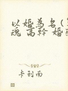 以婚为名 (军魂 高干 婚恋)封面