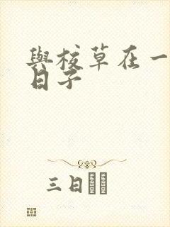 与校草在一起的日子