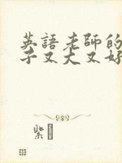 英语老师的小兔子又大又好吃