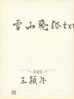 雪山飞狐txt