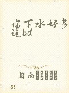 你下水好多下水道bd