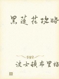 黑莲花攻略手册
