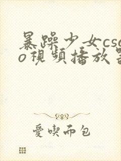 暴躁少女csgo视频播放器推荐